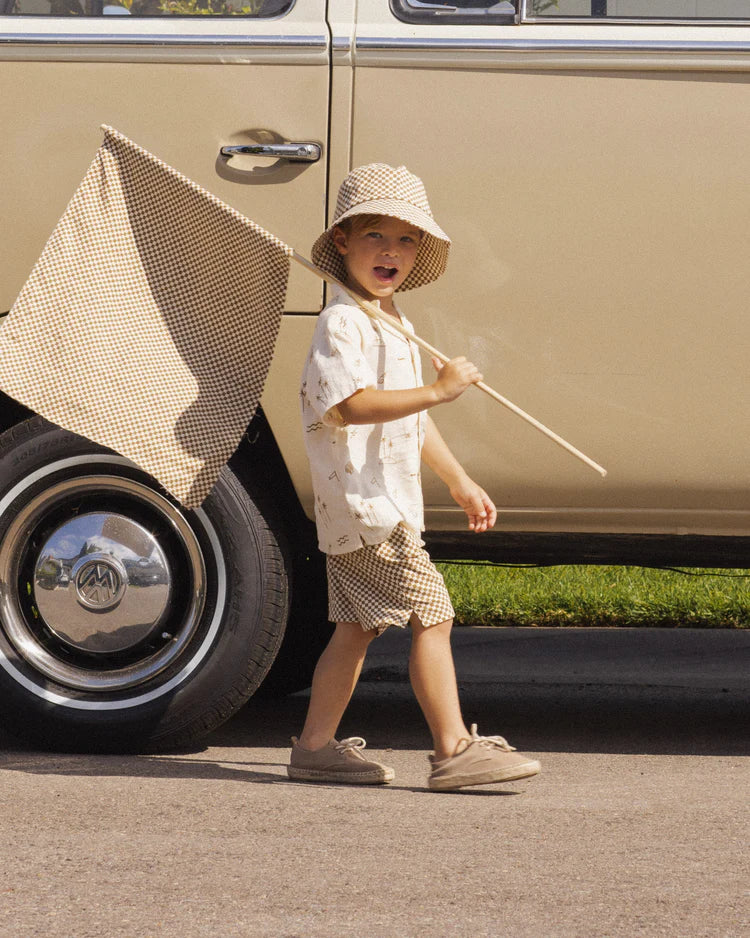Bucket Hat | Ocre Check | Rylee & Cru