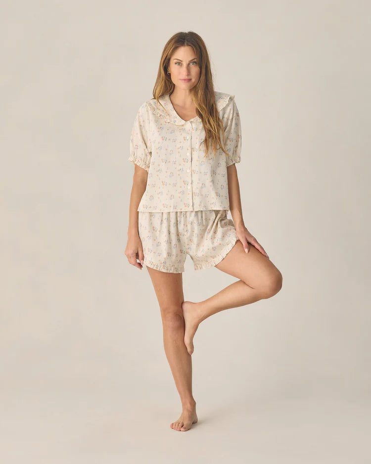 Women's Delilah Pajama Set | Pastel Garden | Rylee & Cru