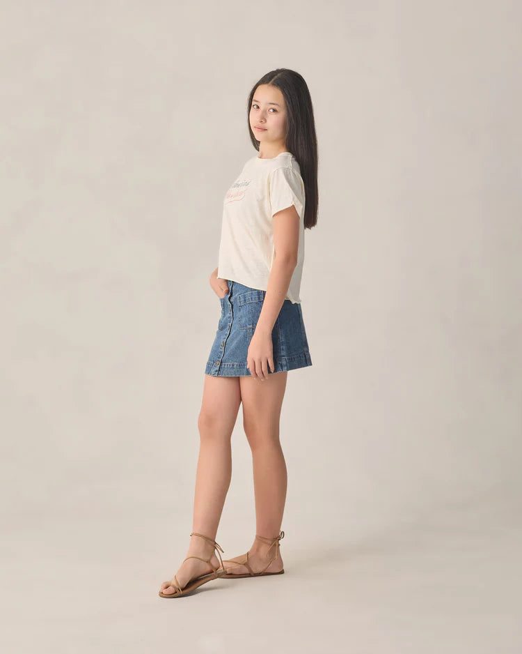 Teen Denver Mini Skirt | Navy | Rylee & Cru