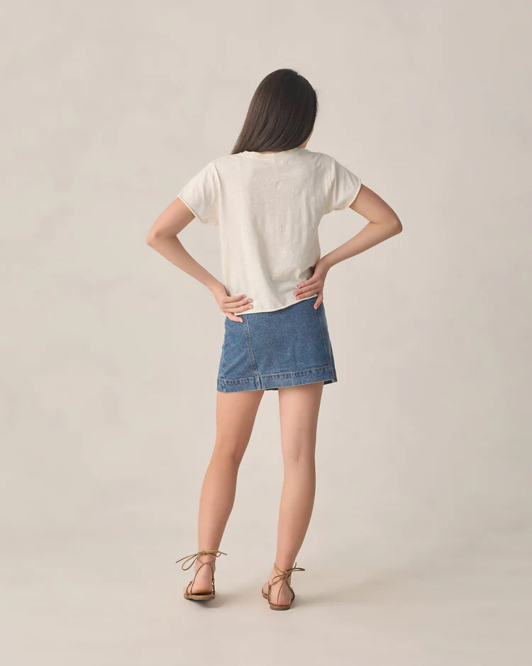 Teen Denver Mini Skirt | Navy | Rylee & Cru