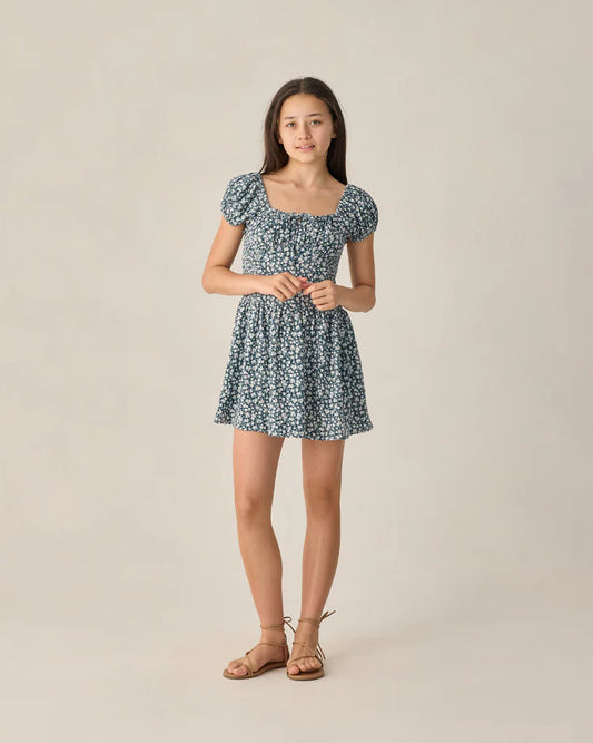 Teen Alex Dress | Navy Floral | Rylee & Cru