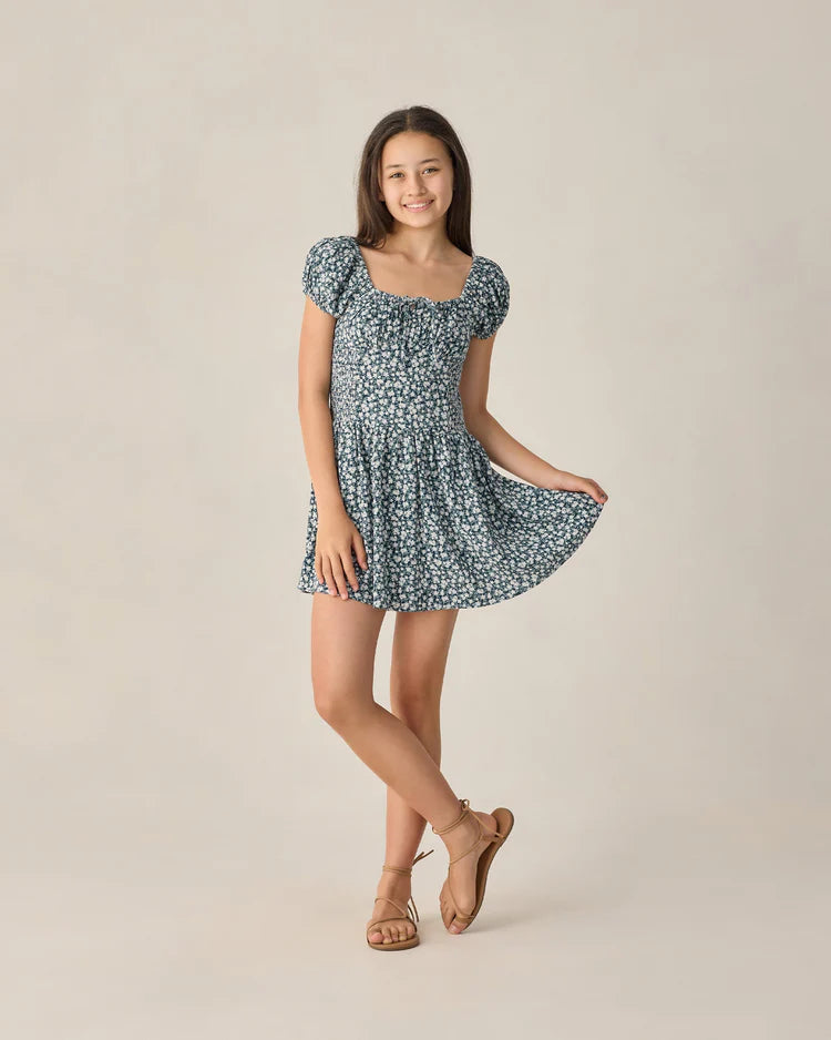 Teen Alex Dress | Navy Floral | Rylee & Cru