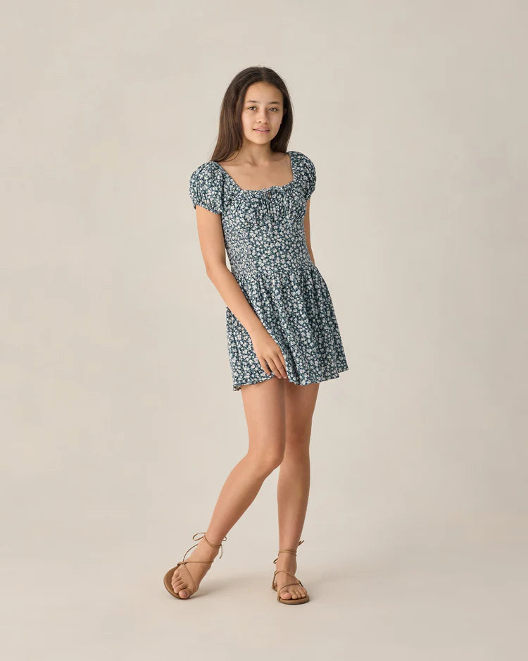 Teen Alex Dress | Navy Floral | Rylee & Cru