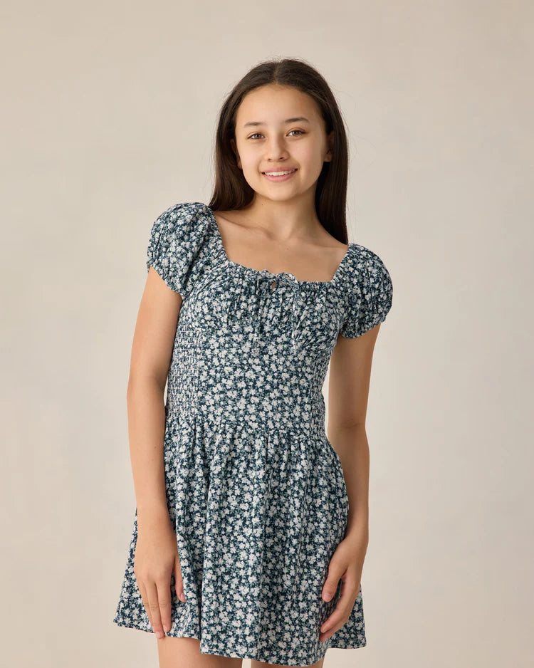 Teen Alex Dress | Navy Floral | Rylee & Cru