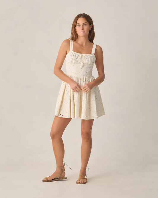 Ladies Primrose Mini Dress | Ivory | Rylee & Cru