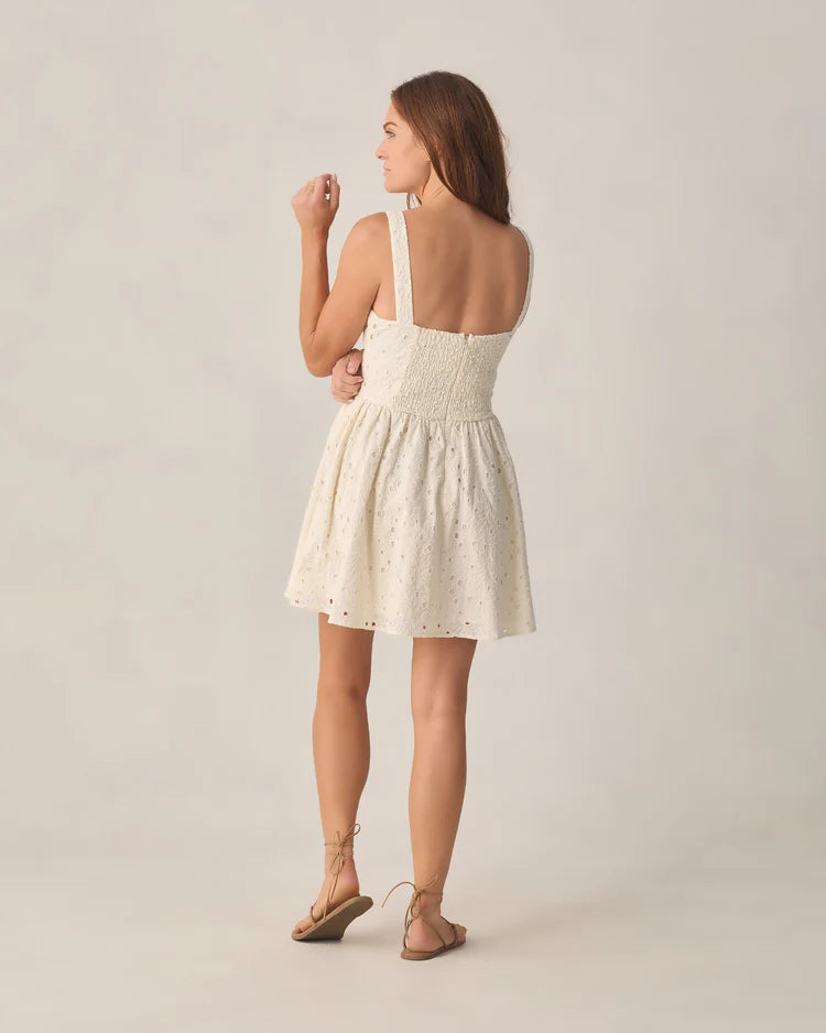 Ladies Primrose Mini Dress | Ivory | Rylee & Cru