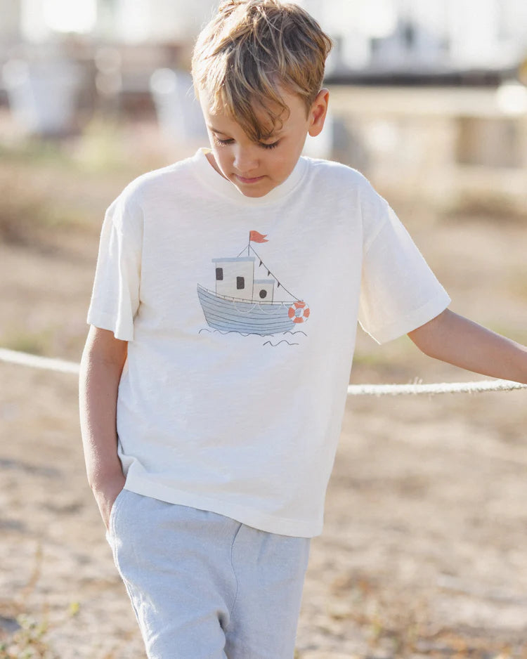Relaxed Tee | Tug Boat | Rylee & Cru