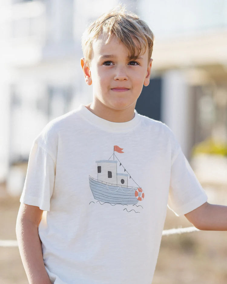 Relaxed Tee | Tug Boat | Rylee & Cru