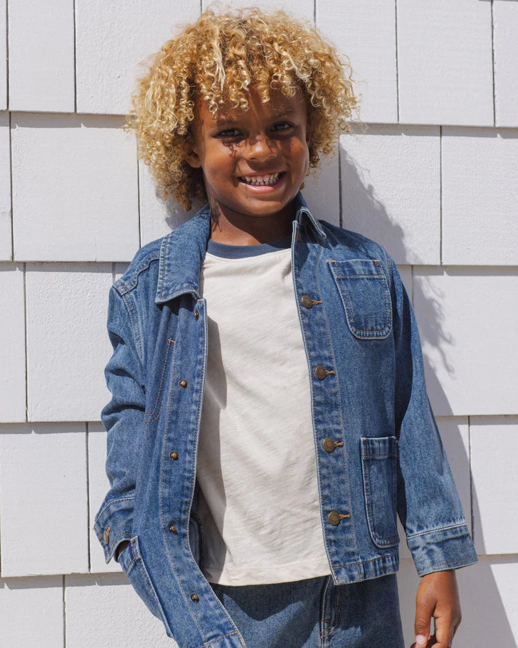 Denim Chore Coat | Navy | Rylee & Cru