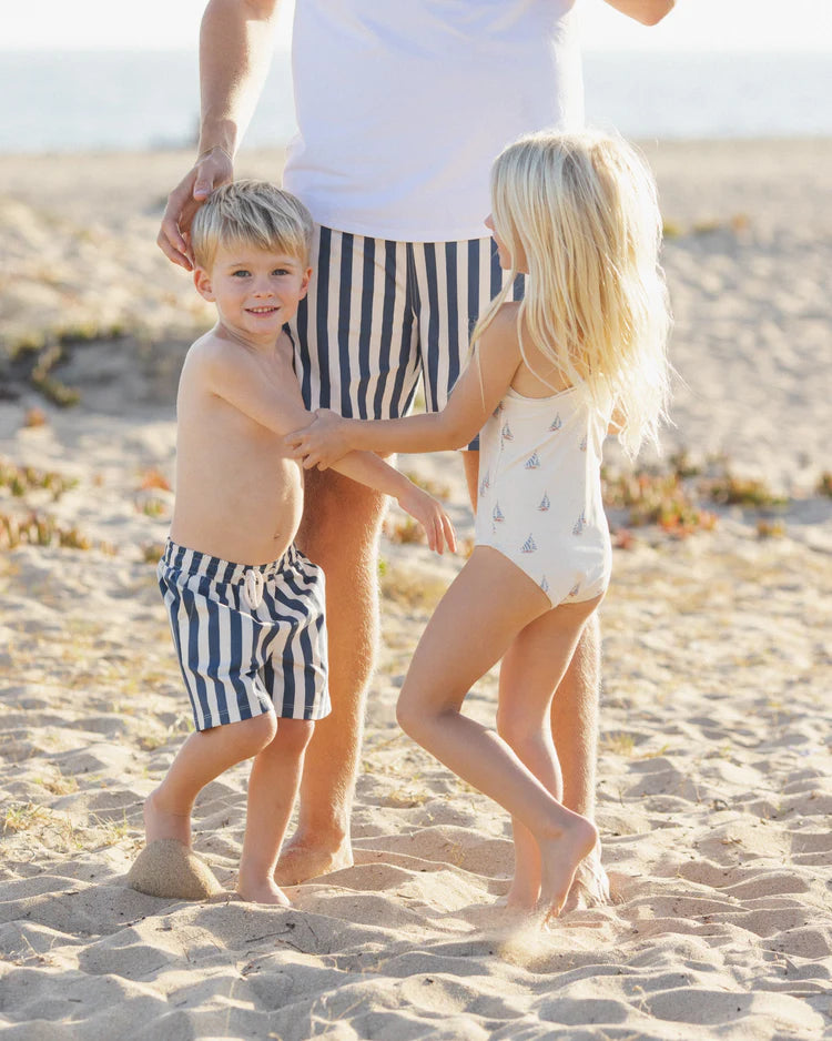 Men's Boardshort | Navy Stripe | Rylee & Cru