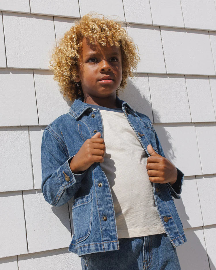 Denim Chore Coat | Navy | Rylee & Cru