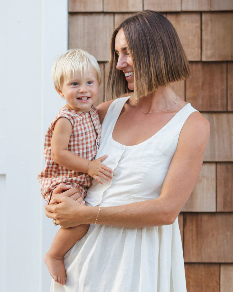 Ladies Summer Vest Dress | Ivory | Rylee & Cru