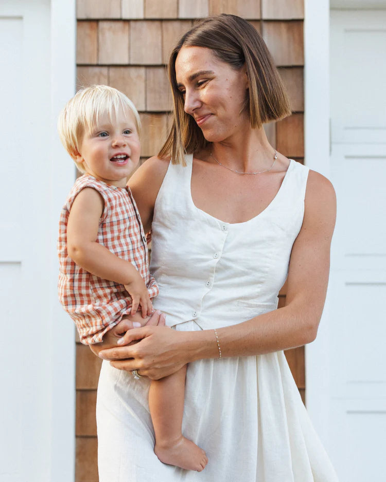 Ladies Summer Vest Dress | Ivory | Rylee & Cru