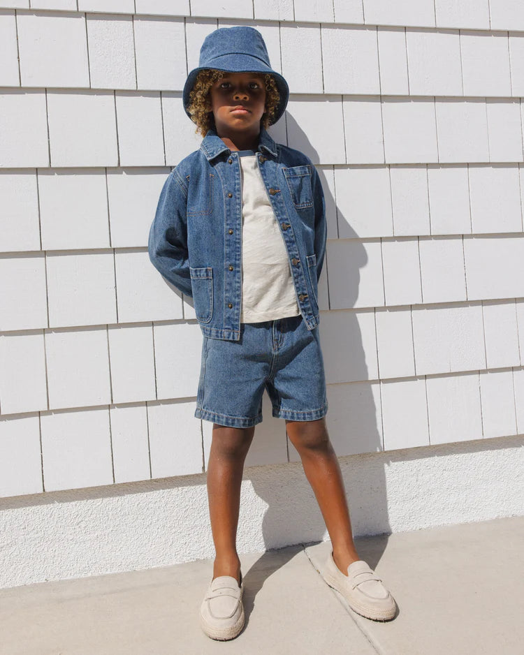 Denim Chore Coat | Navy | Rylee & Cru
