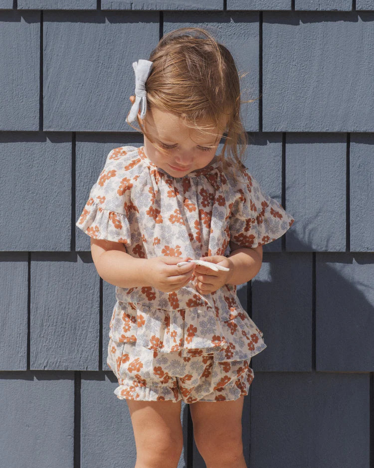 Butterfly Top & Bloomer Set | Americana Floral | Rylee & Cru