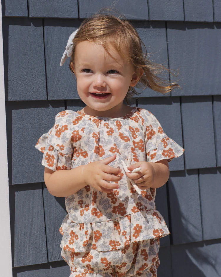 Butterfly Top & Bloomer Set | Americana Floral | Rylee & Cru