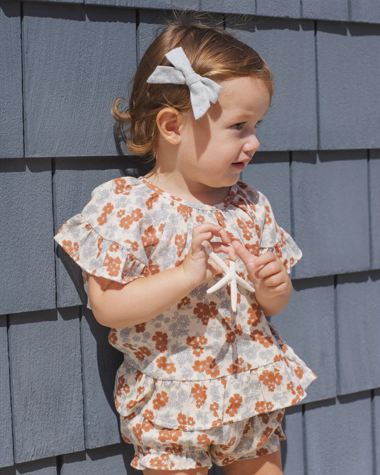 Butterfly Top & Bloomer Set | Americana Floral | Rylee & Cru