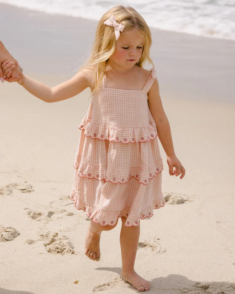 Ruffled Swing Dress | Petal Gingham | Rylee & Cru