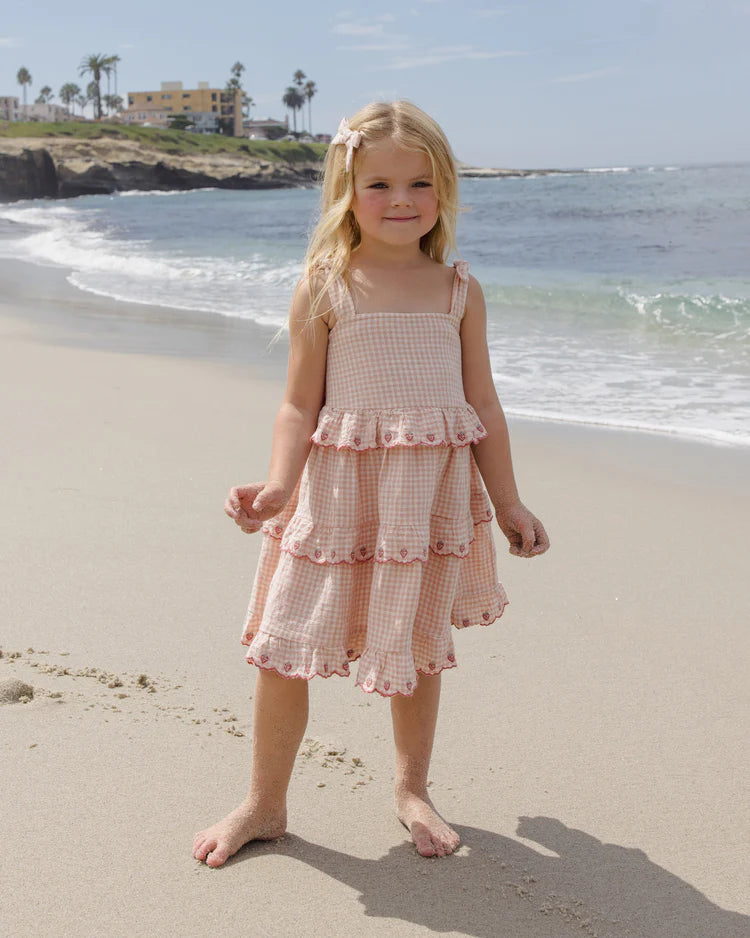 Ruffled Swing Dress | Petal Gingham | Rylee & Cru