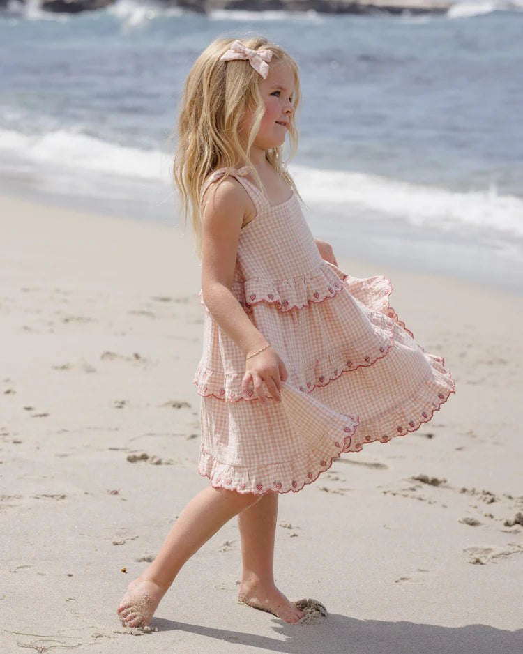 Ruffled Swing Dress | Petal Gingham | Rylee & Cru
