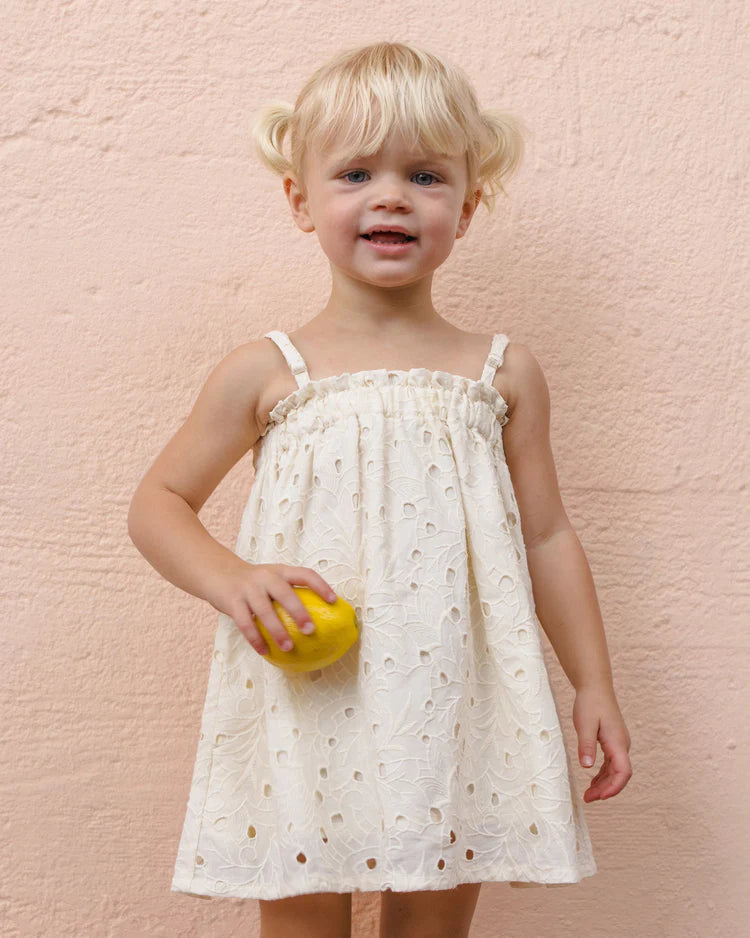 Sahara Mini Dress | Ivory | Rylee & Cru