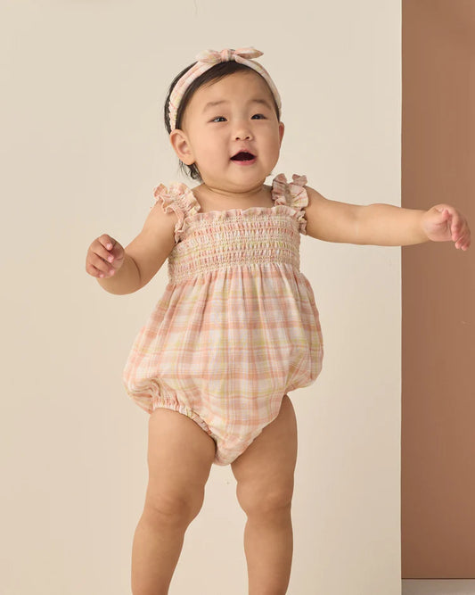 Baby Bow Headband | Summer Plaid | Rylee & Cru