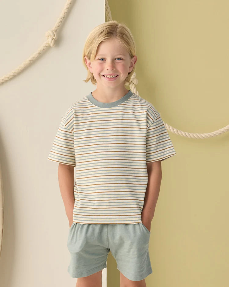 Relaxed Tee | Vintage Stripe | Rylee & Cru