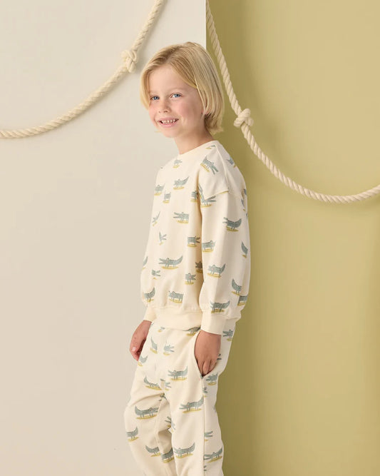 Relaxed Sweatshirt | Alligators | Rylee & Cru