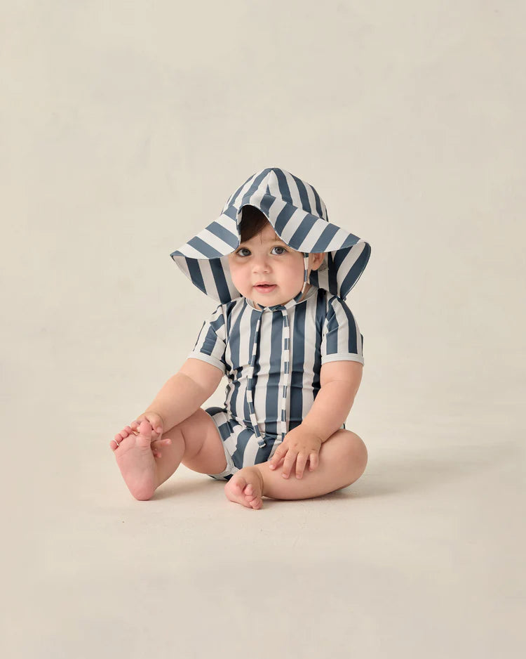 Floppy Sun Hat | Navy Stripe | Rylee & Cru
