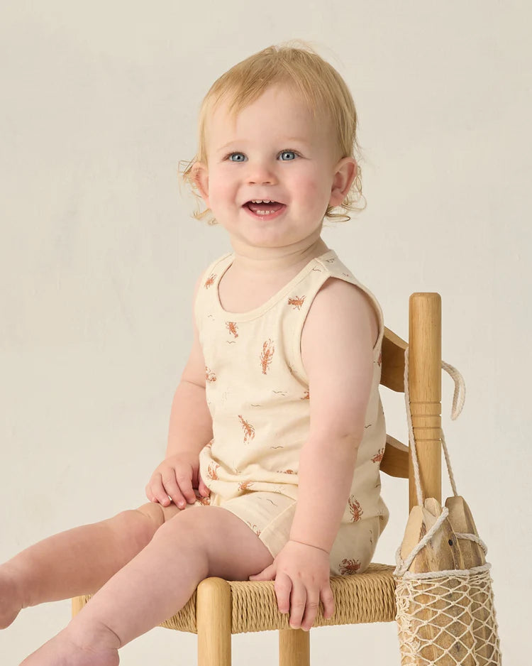 Sleeveless One-Piece | Lobster | Rylee & Cru
