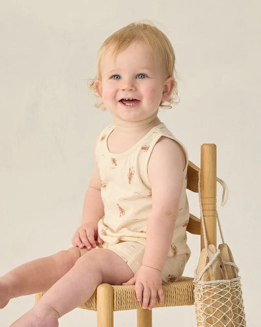 Sleeveless One-Piece | Lobster | Rylee & Cru