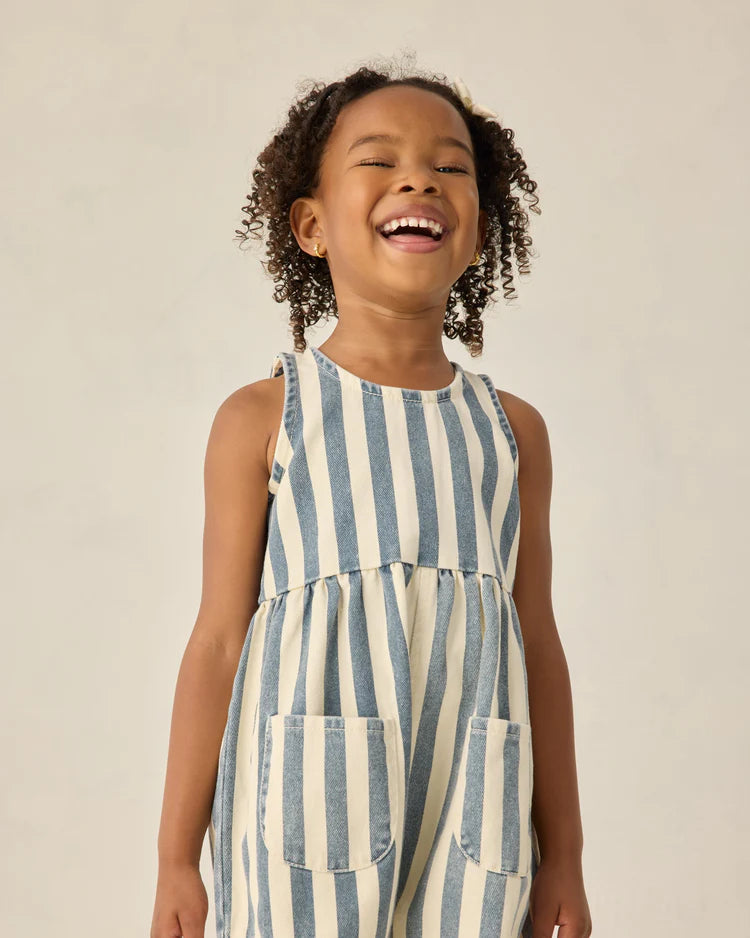 Dani Romper | Navy Stripe | Rylee & Cru