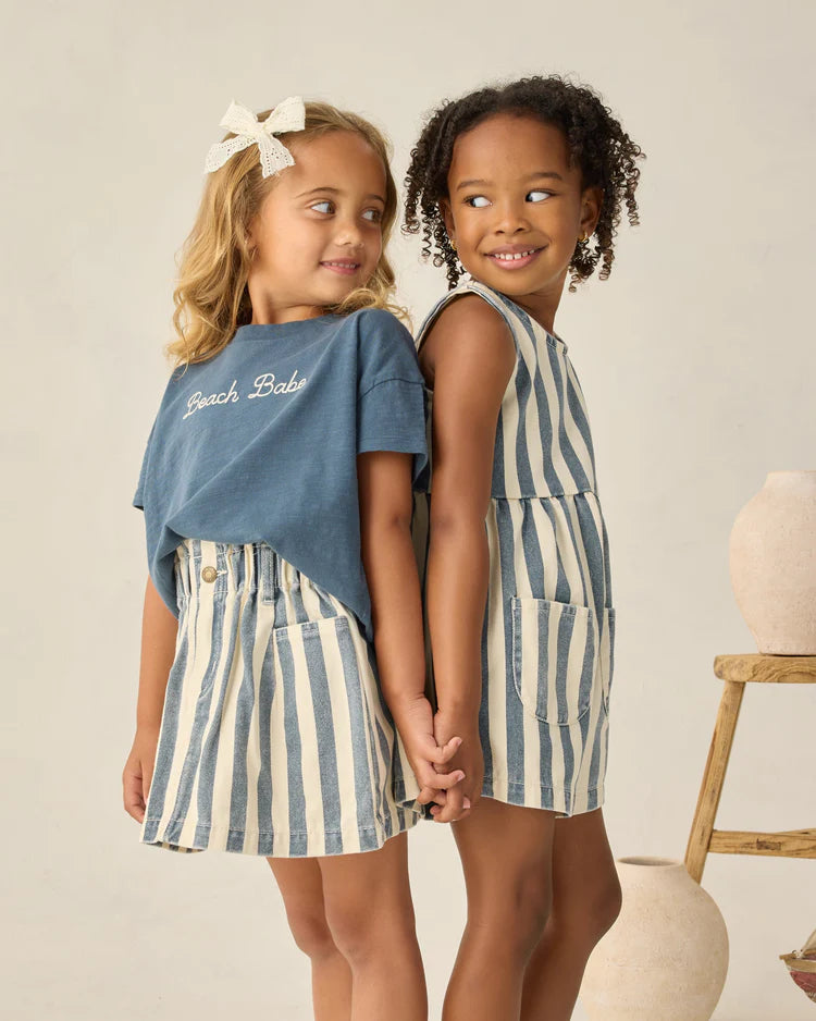 Dani Romper | Navy Stripe | Rylee & Cru