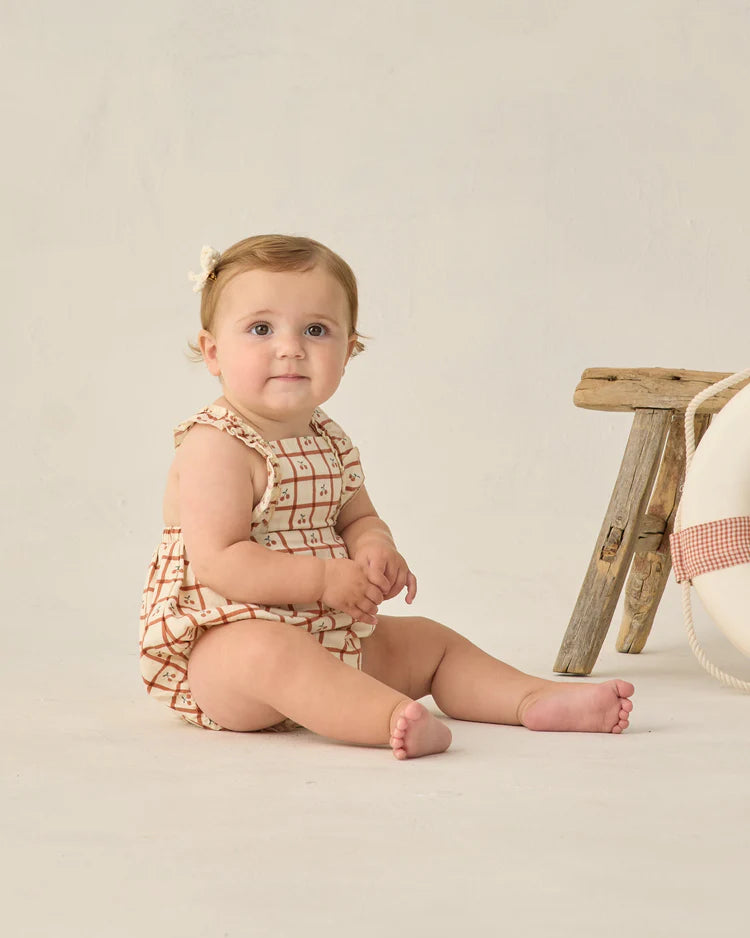 Chiara Romper | Cherry Check | Rylee & Cru