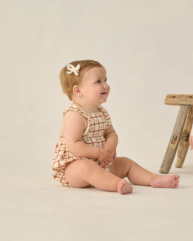 Chiara Romper | Cherry Check | Rylee & Cru