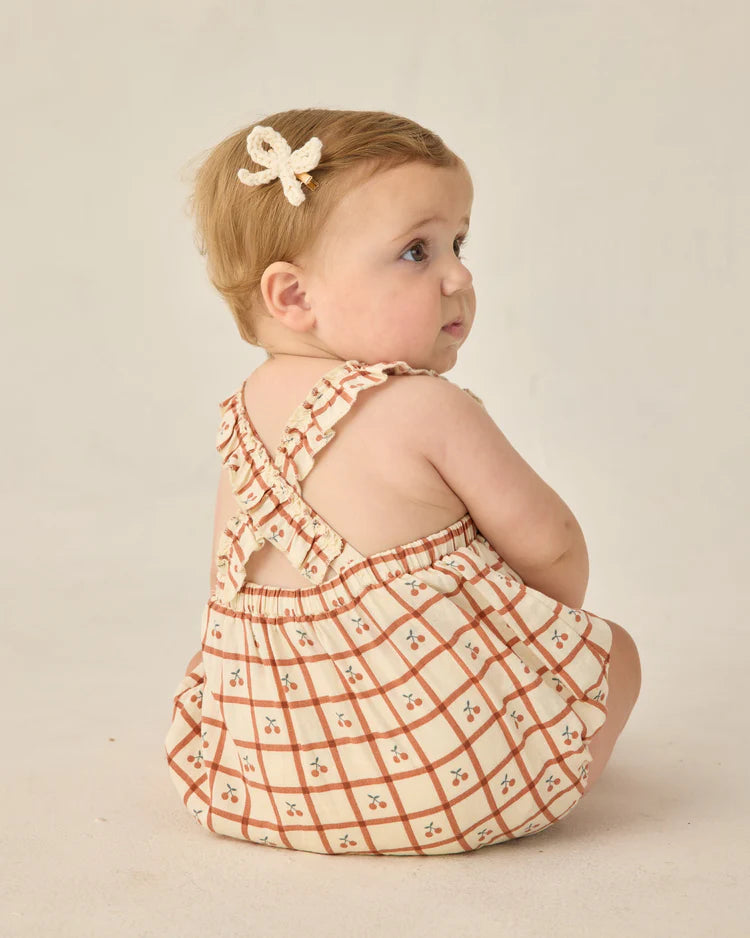 Chiara Romper | Cherry Check | Rylee & Cru
