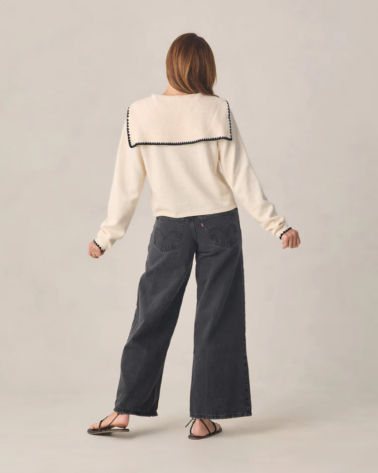Ladies Sailor Cardigan | Natural | Rylee & Cru