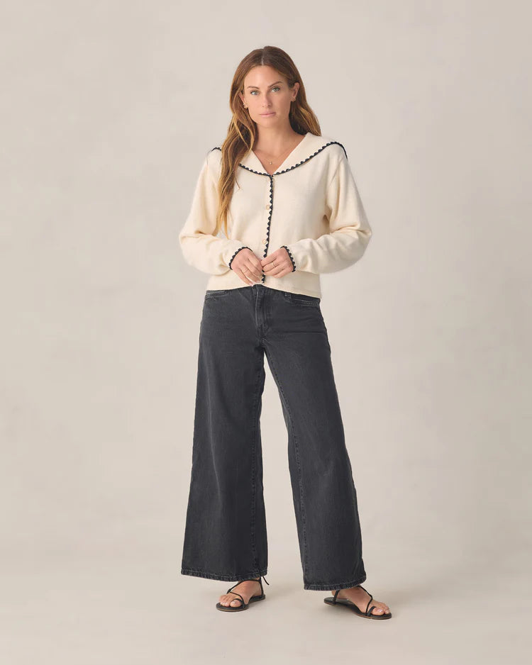 Ladies Sailor Cardigan | Natural | Rylee & Cru
