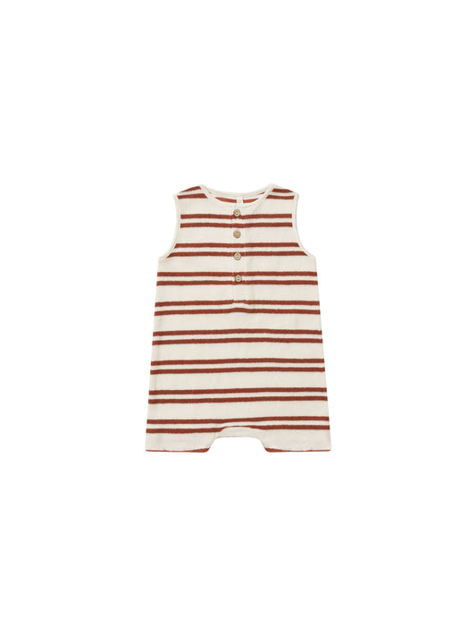 Davis Romper | Rylee & Cru | Red Stripe