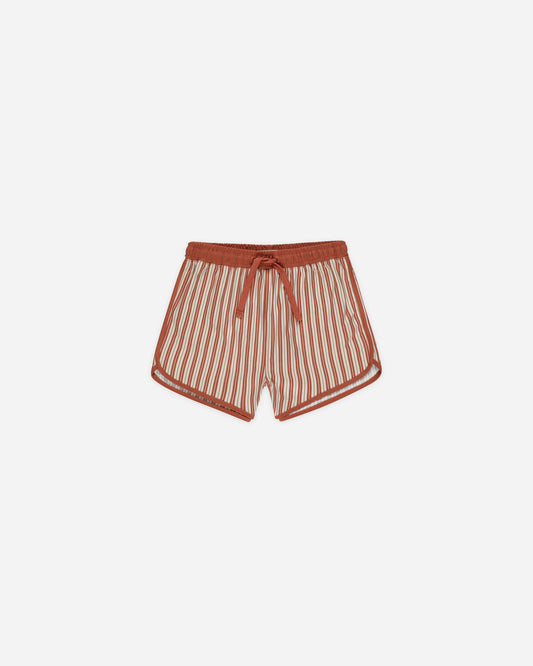 Swim Trunk | Poppy Pinstripe | Rylee & Cru