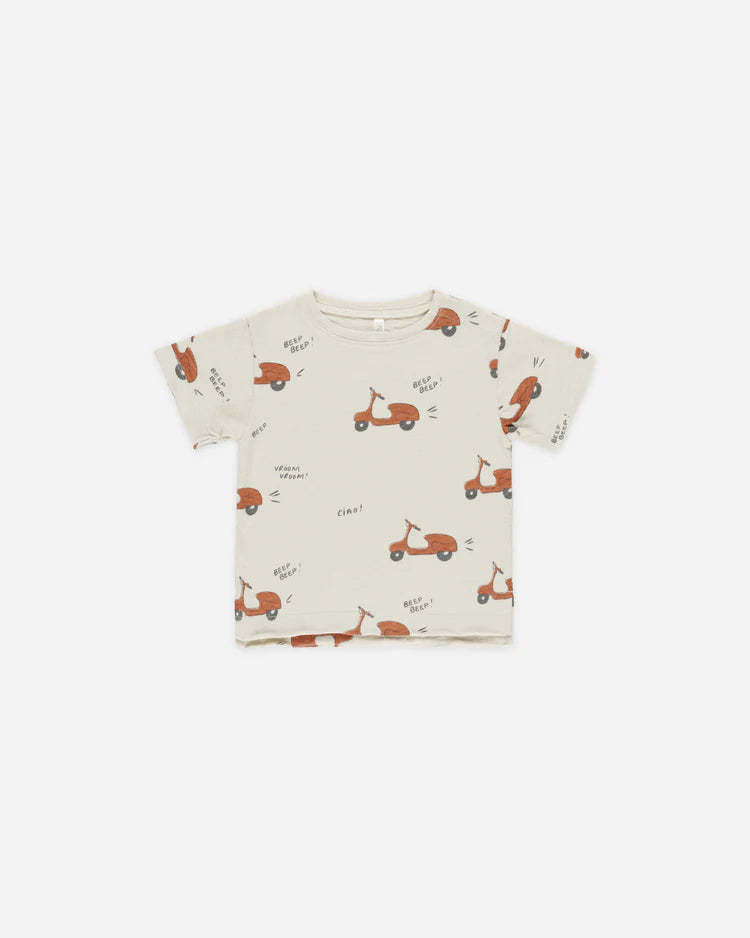 Raw Edge Tee | Moped | Rylee & Cru
