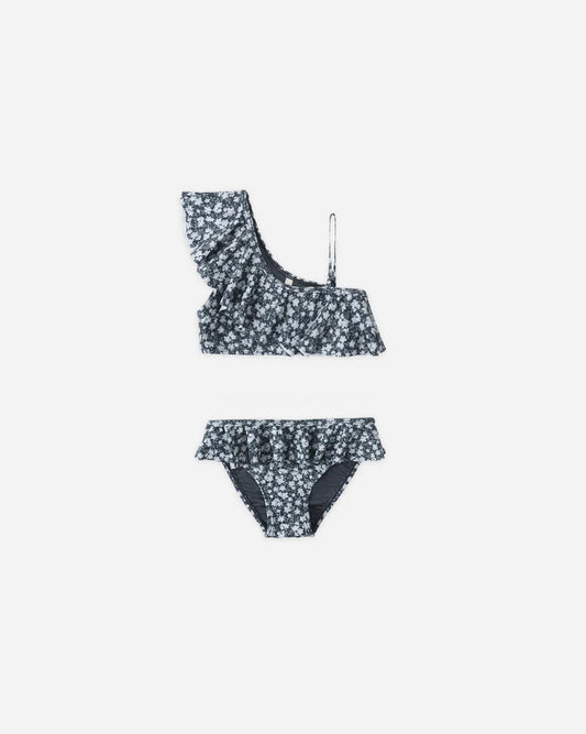Skirted Bikini | Navy Floral | Rylee & Cru
