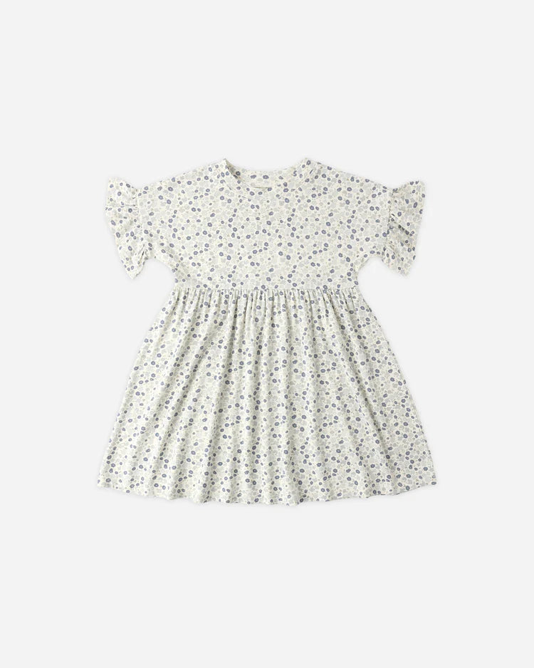 Babydoll Dress | Blue Ditsy | Rylee & Cru