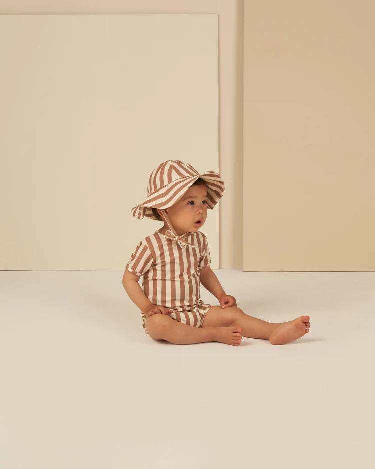 Shorty One-Piece | Rylee & Cru | Clay Stripe