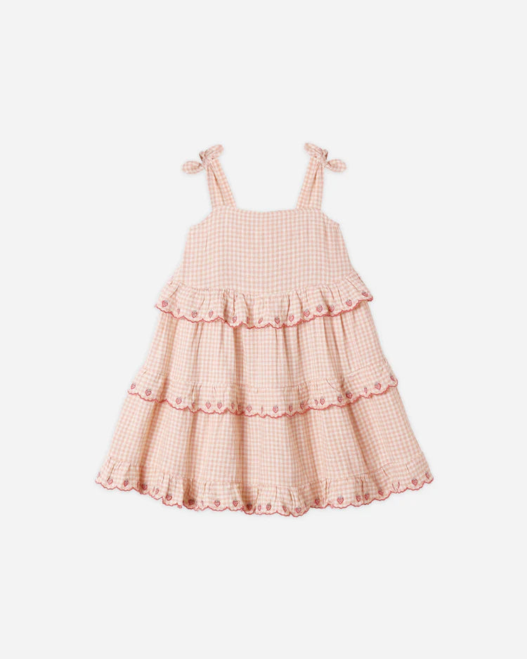 Ruffled Swing Dress | Petal Gingham | Rylee & Cru