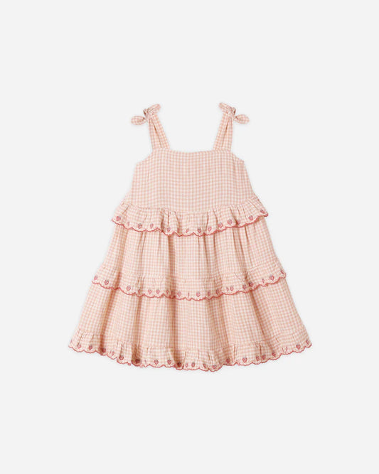 Ruffled Swing Dress | Petal Gingham | Rylee & Cru