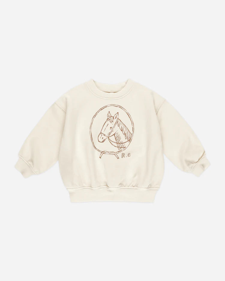 Relaxed Sweatshirt | Horse | Rylee & Cru