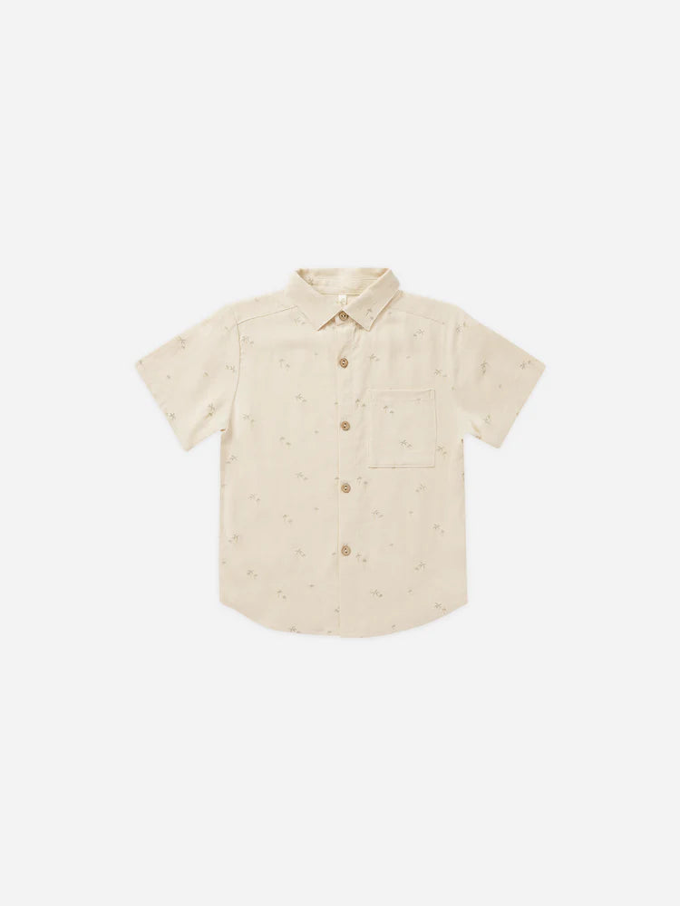 Collared Short Sleeve Shirt | Rylee + Cru | Palm