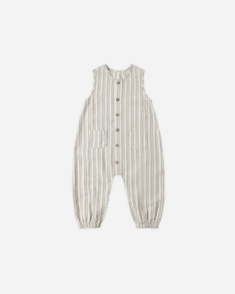 Woven Jumpsuit | Nautical Stripe | Rylee & Cru