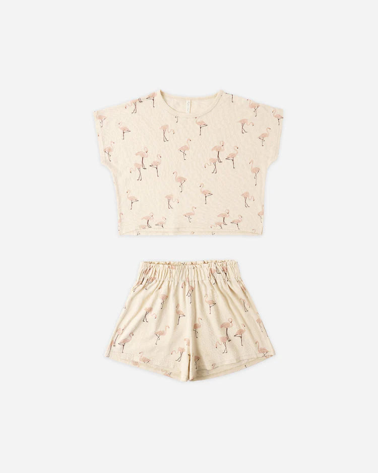 Raegan Set | Flamingo | Rylee & Cru